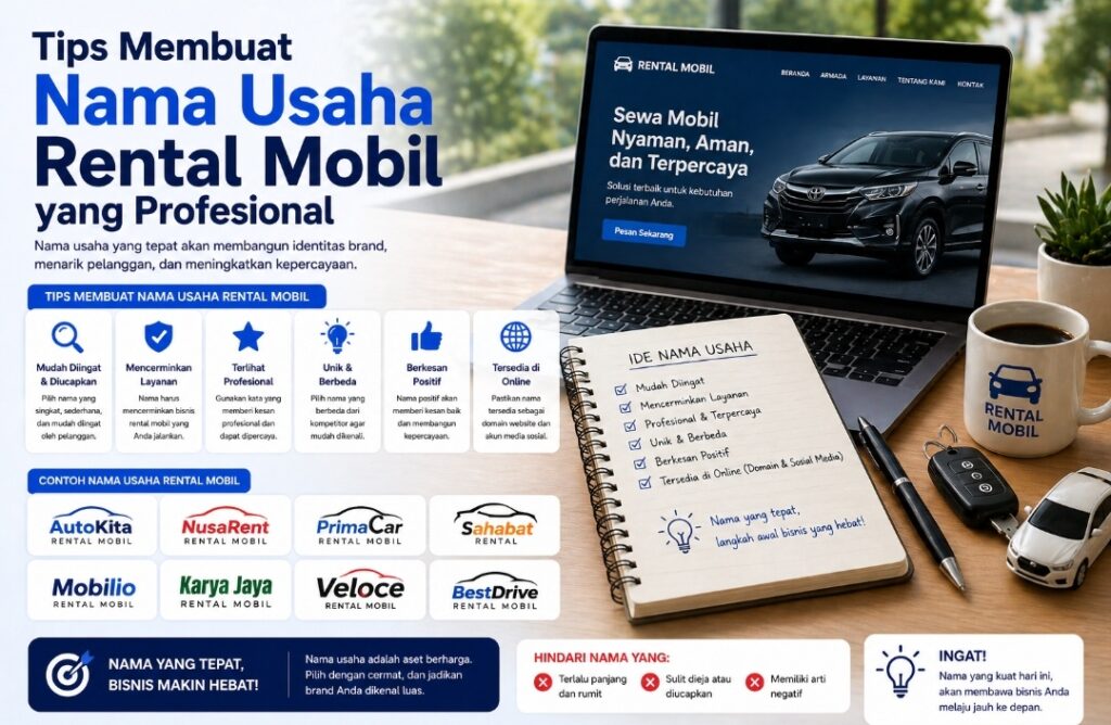 Nama usaha rental Mobil